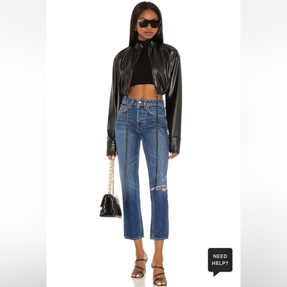 GRLFRND The Karolina High Rise Straight Crop Jeans - Picture 4 of 16